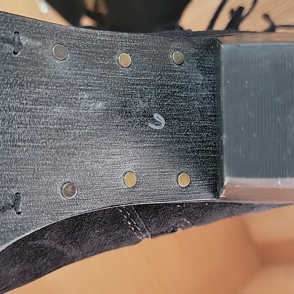 Sam Edelman Louie Suede Fringe Boots sz6 - Picture 7 of 8